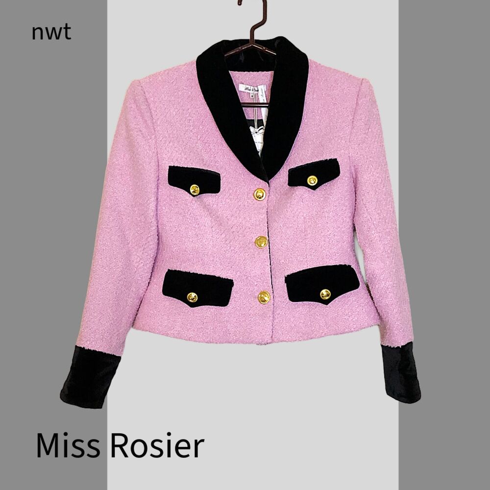 NWT 2pc Miss Rosier Emma Two-Piece Blazer and Skirt Set, Sz M, S - Picture 2 of 12